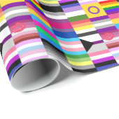LGBT Pride Flag Collage Cadeaupapier (Rol Hoek)