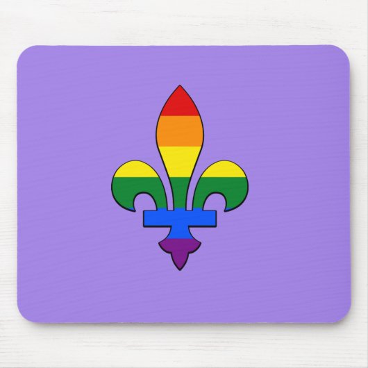 LGBT-pride fleur-de-lis Muismat (Voorkant)