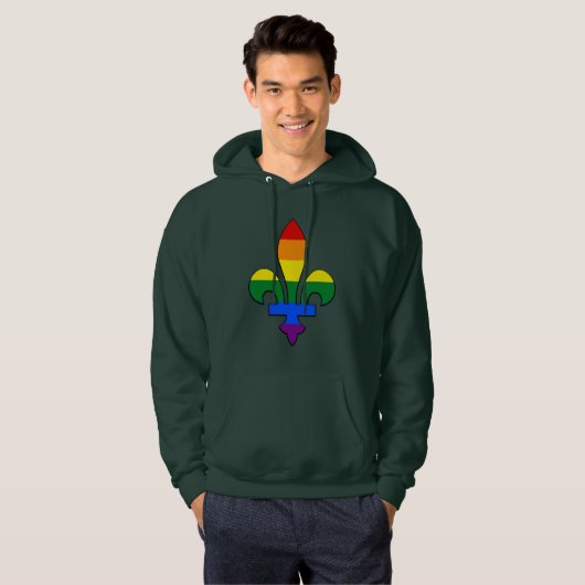 LGBT pride fleur-de-lis Sweatshirt (Voorkant volledig)
