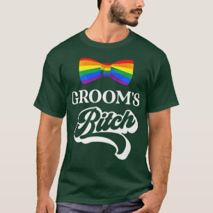 LGBT Pride Gay Bachelor Party Grooms EngagementT-S T-shirt