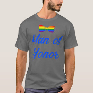 Lgbt Pride Gay Bachelor Party Man van Honor Engage T-shirt