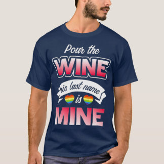 Lgbt Pride Gay Bachelor Party Schenk Wijn T-shirt