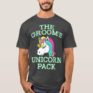 Lgbt Pride Gay Bachelor Party Unicorn Pack Huwelij T-shirt