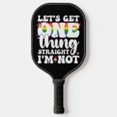LGBT Pride Gay Lets krijgen één ding rechtstreeks Pickleball Paddle (Voorkant)