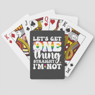 LGBT Pride Gay Lets krijgen één ding rechtstreeks Pokerkaarten