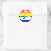 LGBT Pride Golfavontuur Ronde Sticker (Tas)