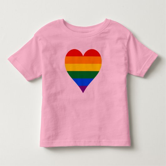 LGBT-pride-hart T-shirt (Voorkant)