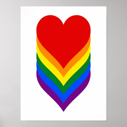 LGBT pride harten poster (Voorkant)