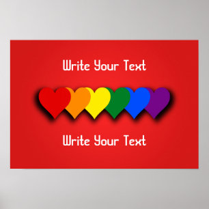 LGBT pride harten Poster