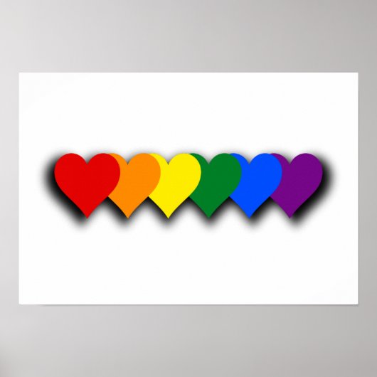 LGBT pride harten Poster (Voorkant)