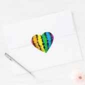 LGBT+pride. Hartregenboog. Hart Sticker (Envelop)