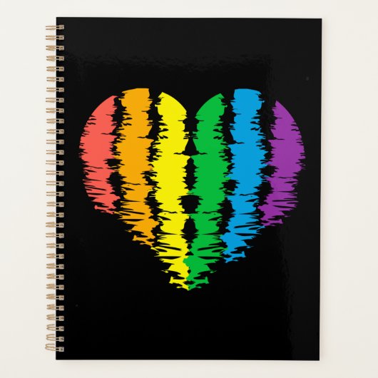 LGBT+pride. Hartregenboog. Planner (Voorkant)