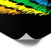 LGBT+pride. Hartregenboog. Poster (Hoek)