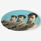 LGBT Pride Heetste Hunks op de Planeet Papieren Bordje (Gekanteld)