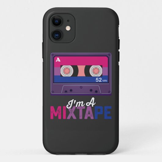 LGBT Pride I m A Mixtape Cassette Bi Case-Mate iPhone Case (Achterkant)