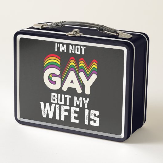 LGBT Pride ik ben geen homo maar mijn vrouw is (Voorkant)