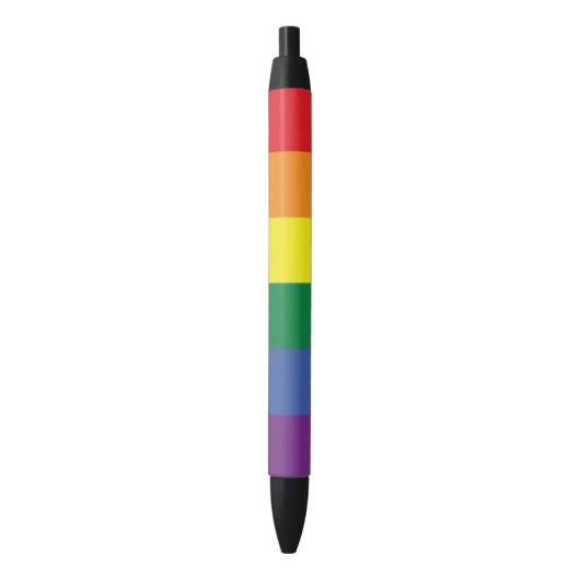 LGBT Pride Ink Pens Zwarte Inkt Pen (Voorkant Verticaal)