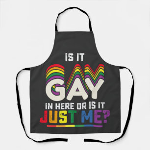 LGBT Pride Is het hier gay of is het alleen mij Schort