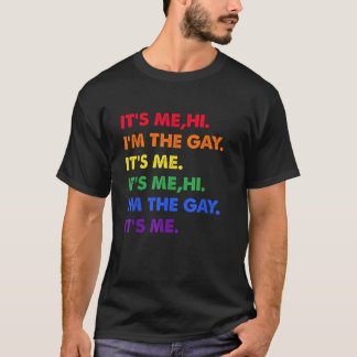 LGBT Pride It Me Hi Ik Ben De Gay It Me Regenboog  T-shirt