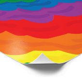 LGBT+pride. Keer, regenboogkleur. Perfect Poster (Hoek)