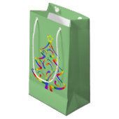 LGBT+ Pride Kerstboom Cadeautas (Voorkant Gekanteld)