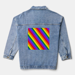 LGBT Pride Kleuren Strepen Denim Jacket