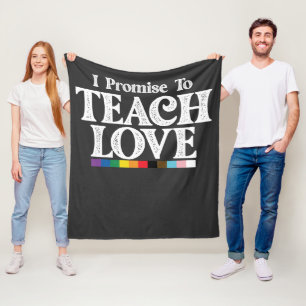 LGBT Pride Leraar Ik Beloof Van Love Gay Te Leren Fleece Deken