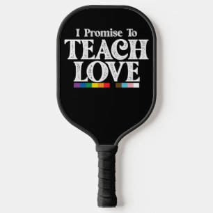 LGBT Pride Leraar Ik Beloof Van Love Gay Te Leren Pickleball Paddle
