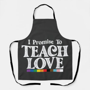 LGBT Pride Leraar Ik Beloof Van Love Gay Te Leren Schort