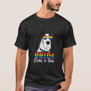 LGBT Pride Liefde Is Liefde Dane Hond T-shirt