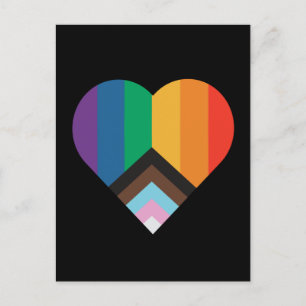 LGBT+pride liefde. Regenboogvlag   Briefkaart