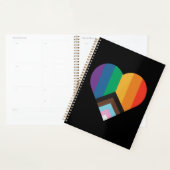 LGBT+pride liefde. Regenboogvlag Planner (Display)