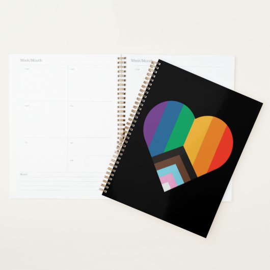 LGBT+pride liefde. Regenboogvlag Planner (Display)