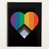 LGBT+pride liefde. Regenboogvlag Planner (Voorkant)