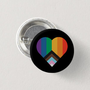 LGBT+pride liefde. Regenboogvlag Ronde Button 3,2 Cm