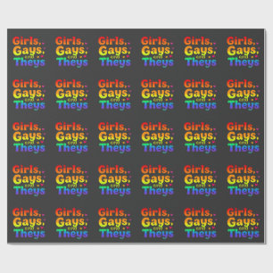 LGBT Pride Maand Inclusie voor Meisjes, Homoseksue Cadeaupapier