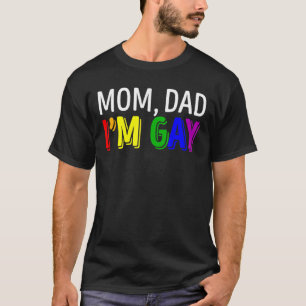 Lgbt Pride mam papa ik ben Gay Rainbow Familie Sup T-shirt