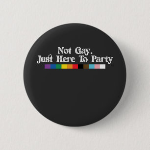 LGBT Pride Niet Alleen Homoseksueel Hier Om Te Fee Ronde Button 5,7 Cm