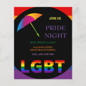 LGBT Pride Night Flyer (Voorkant)