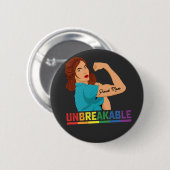 LGBT Pride onbreekbare trots van moeder homoseksue Ronde Button 5,7 Cm (Voorkant /achterkant)