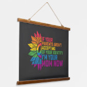 LGBT Pride Ouders die me nu toelaten dat je moeder Hangend Wandkleed (Gebogen)