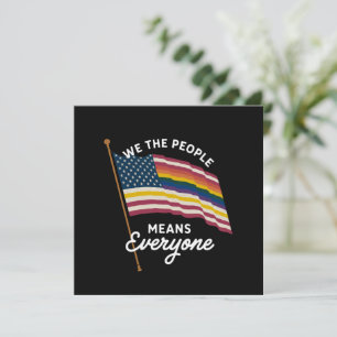 LGBT Pride Parade Wij Mensen Betekent Iedereen Kaart