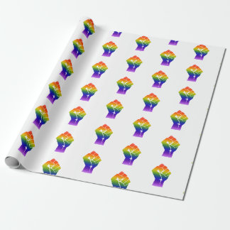 LGBT Pride Power Fist Wrapping Paper Cadeaupapier
