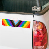 LGBT PRIDE (Progress Pride) Bumpersticker (Op Truck)