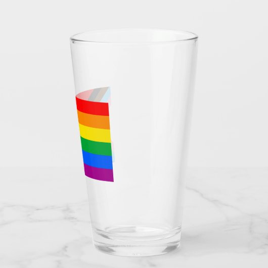 LGBT PRIDE (Progress Pride) Glas (Links)