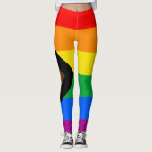 LGBT PRIDE (Progress Pride) Leggings (Voorkant)
