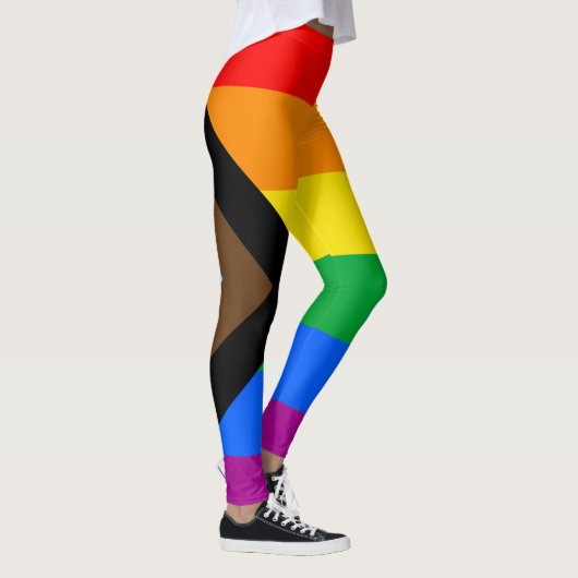 LGBT PRIDE (Progress Pride) Leggings (Rechts)