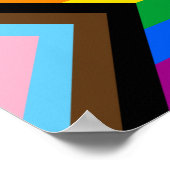 LGBT PRIDE (Progress Pride) Poster (Hoek)