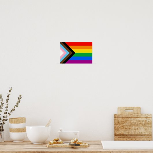 LGBT PRIDE (Progress Pride) Poster (Keuken)