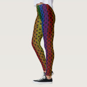 LGBT Pride Rainbow Color Motif Leggings (Gauche)